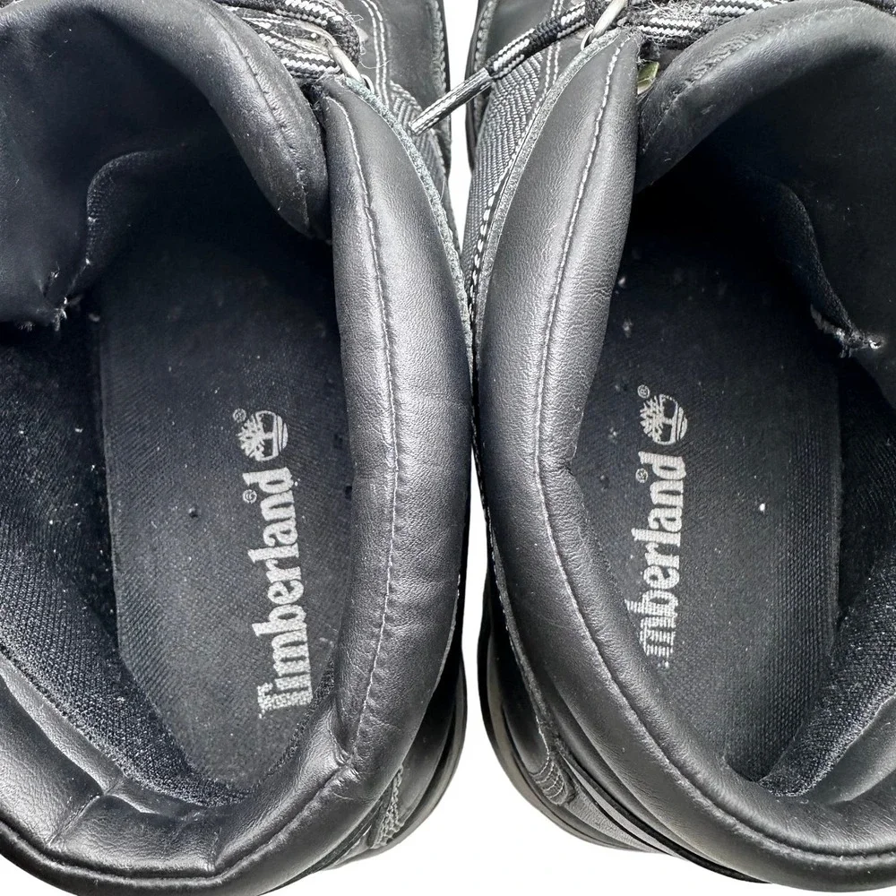 Timberland | Men | Black Waterproof Leather Heavy Duty Work Boots | Size 13 M